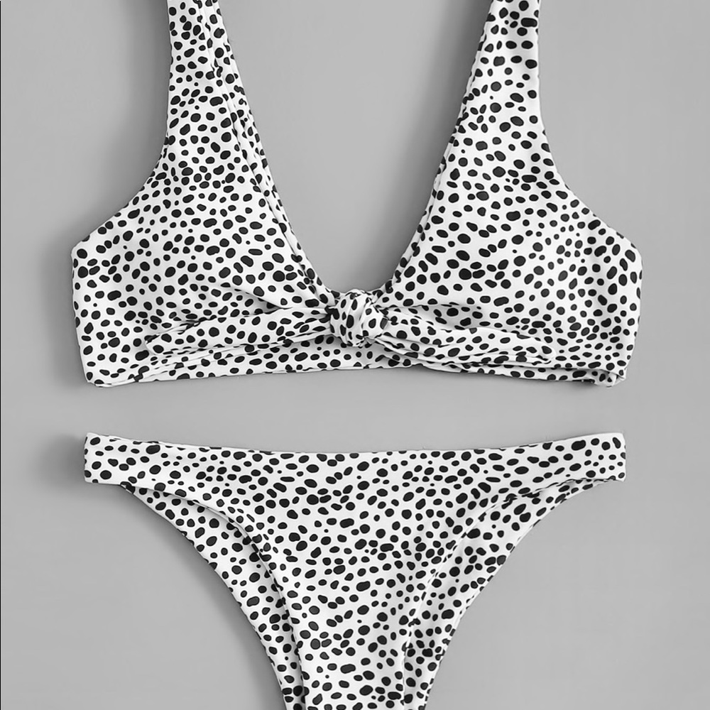 Knot front bikini